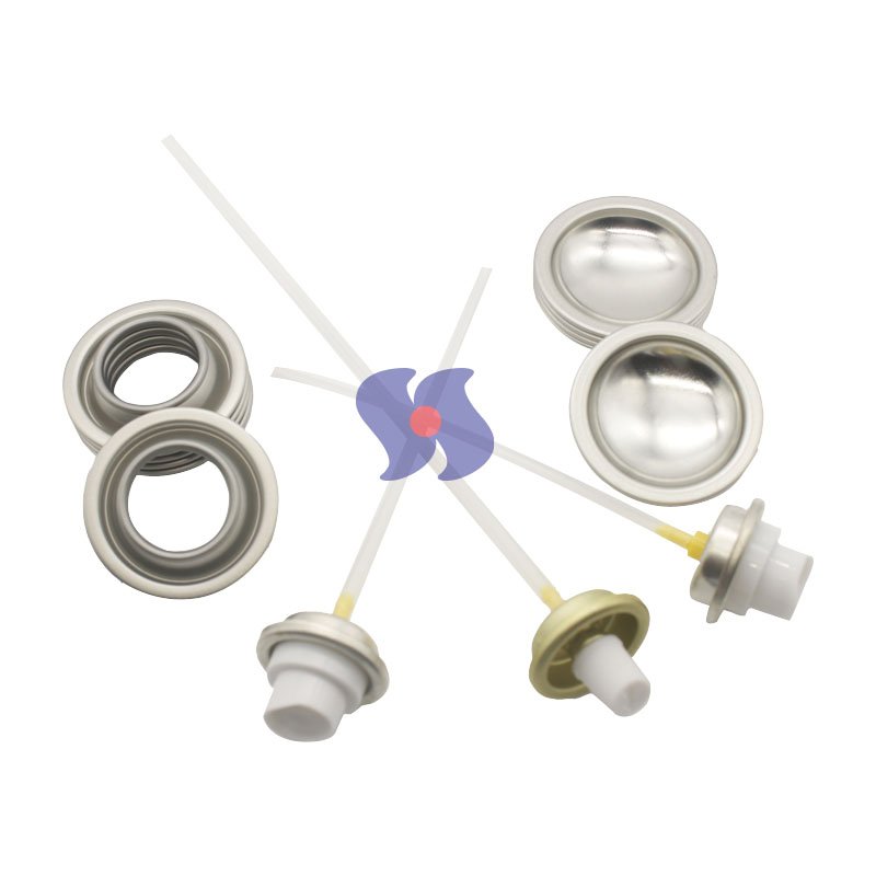 Wholesaler plastic spray can top and bottom value tin can actuators aerosol can valves
