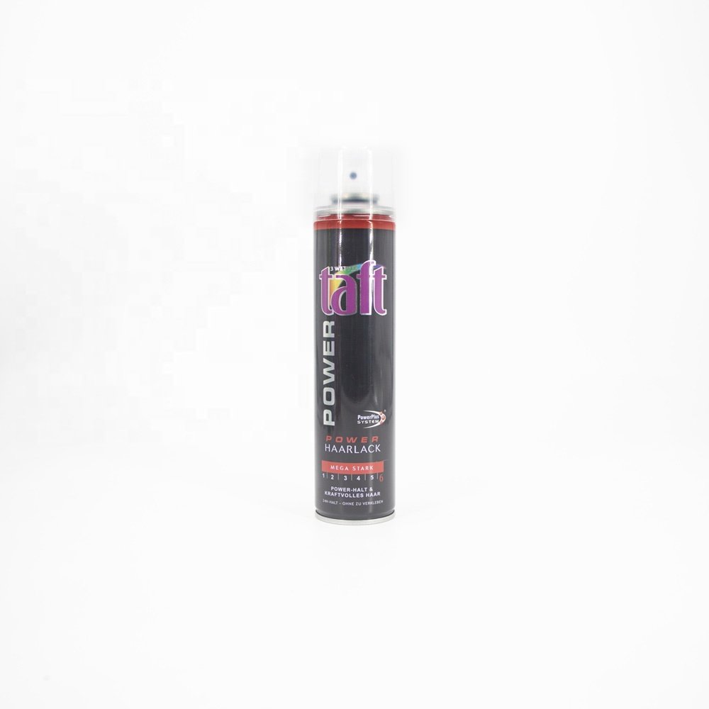 Custom empty hair wax spray metal can aerosol tin can with metal valve