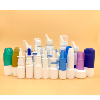 Accept Customization New Design Aluminum Crimp-on Nasal spray pump with Aerosol Actuator cap