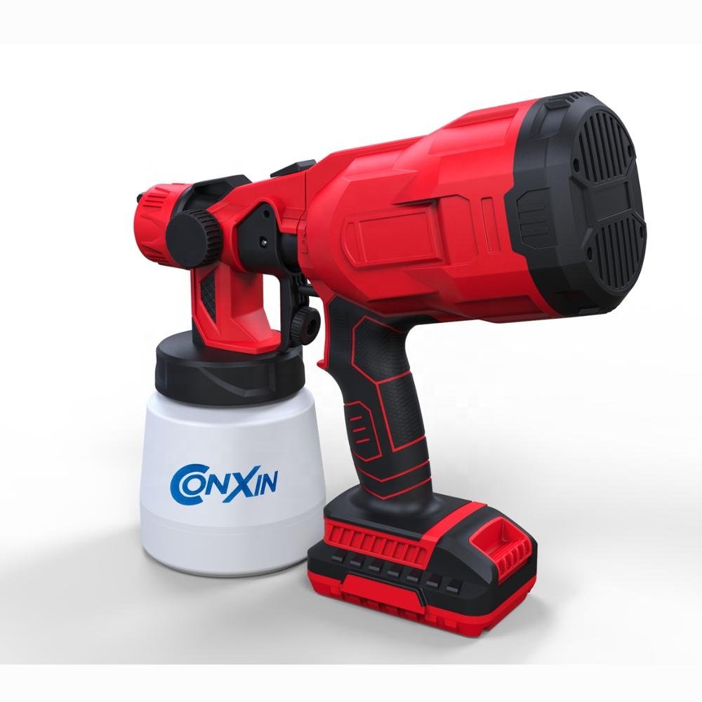 Battery Handheld Cordless Cordless Electric Spray Gun High Pressure Paint Sprayer Adjustable Valve Knob Power Tool