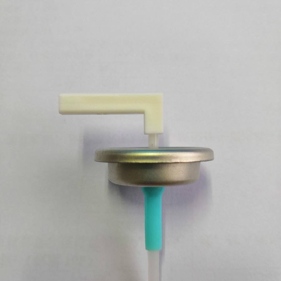 Aerosol metered valve with l type actuator Air freshener stem valve dosage 100mcl
