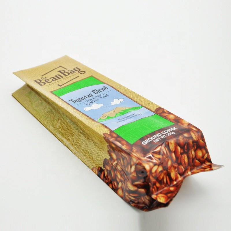 PET/AL/PE,PET/VMPET/PE coffee sachets with valve