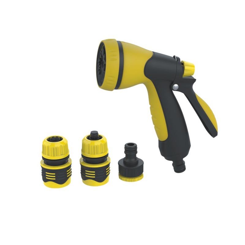 Adjustable portable high premium quality spray gun plastic water sprayer garden hose nozzle set