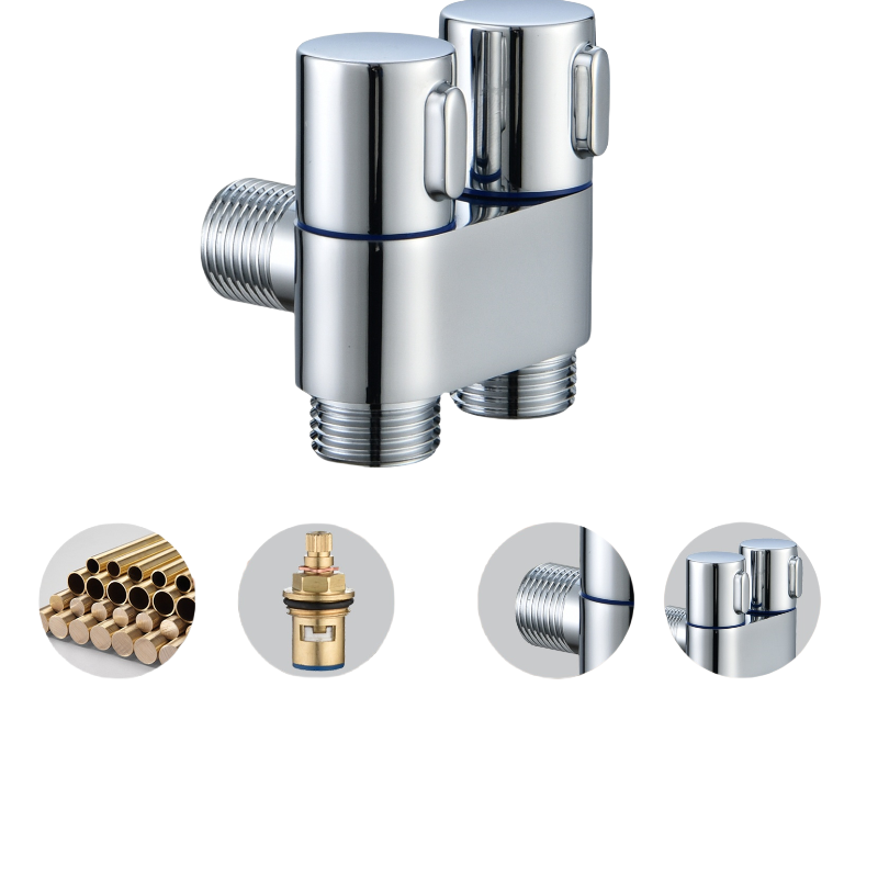 Dual control dual-purpose triangular valve ball valve, washing machine water nozzle, spray gun water nozzle 5581