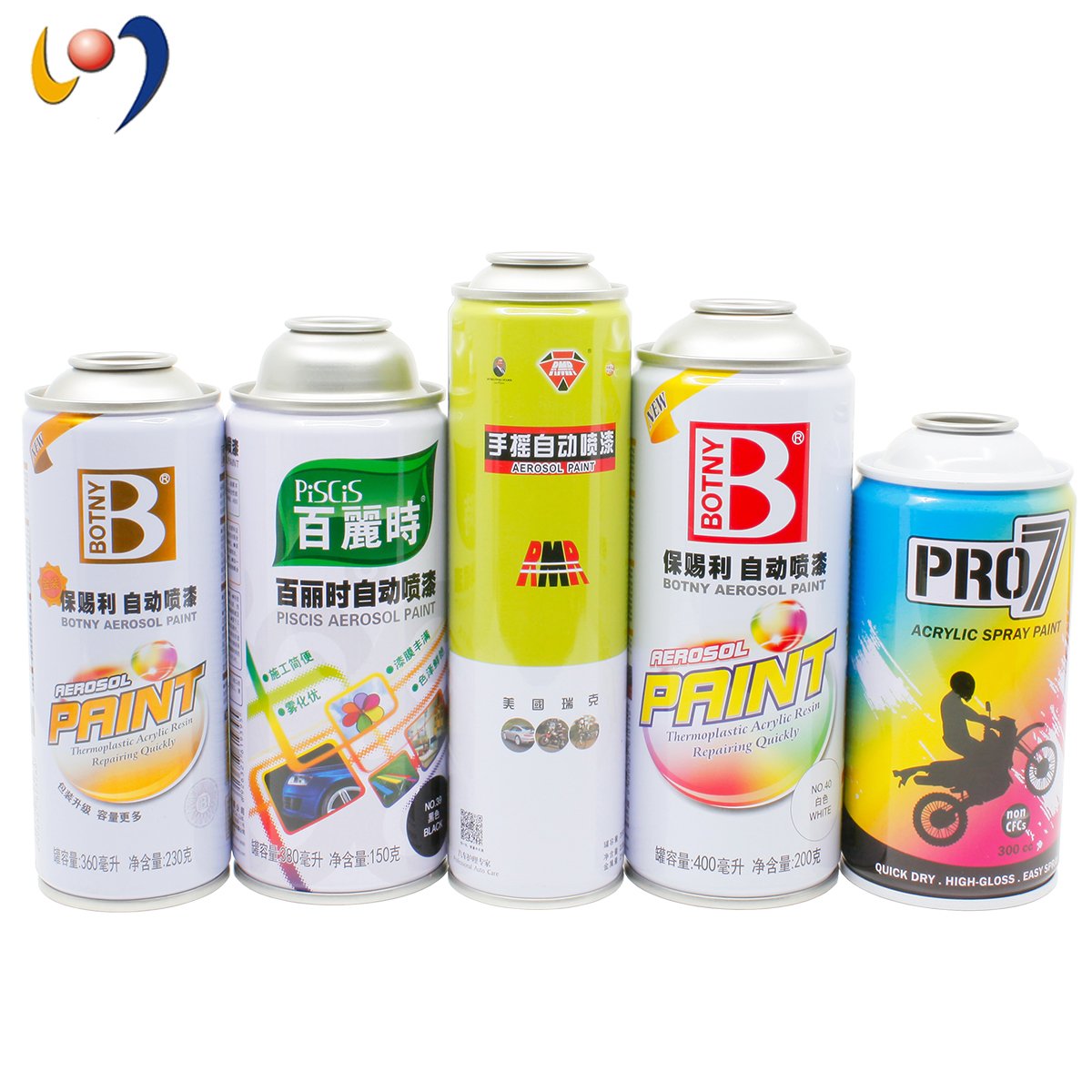CMYK Printing Empty Aerosol Spray Can for Refilling Air Freshener with Valves