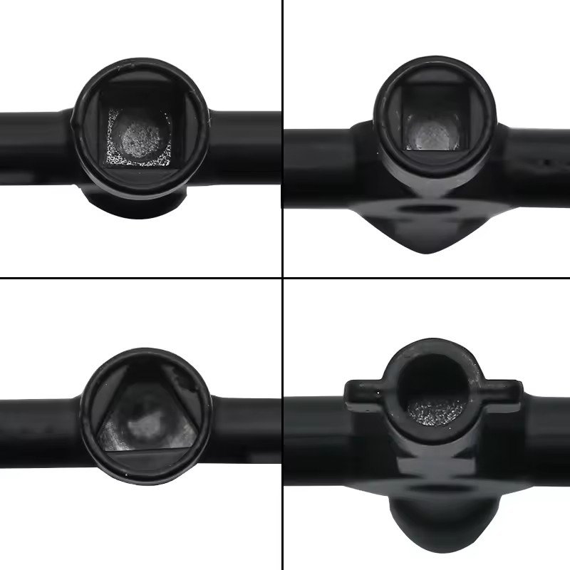 4 Way Multi-functional Universal Cross Key Zinc Alloy Plumbers Electricians Valve Tools Keys for Train Electrical Elevator