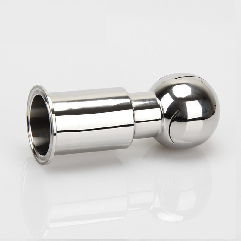Factory directly sales high pressure sanitary Tri-clamp CIP 316L stainless steel rotary spray cleaning ball for tank