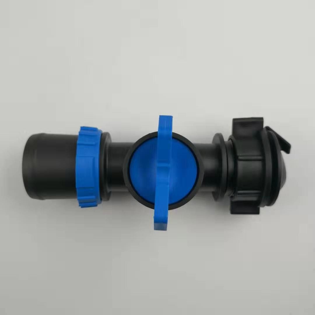 400pcs 32mm PE Layflat Water Hose Lock Ring Offtake Valve For Agricultural Farmland Irrigation System Spray Rain Hose Fittings
