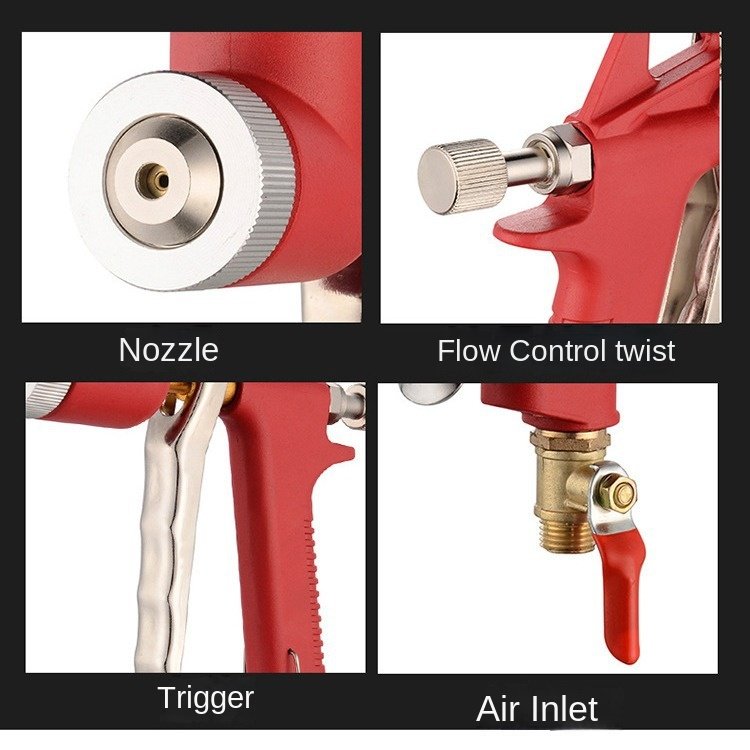 Supply large capacity 3L6L stone paint waterproof paint plastic funnel putty external wall diatom mud spray gun