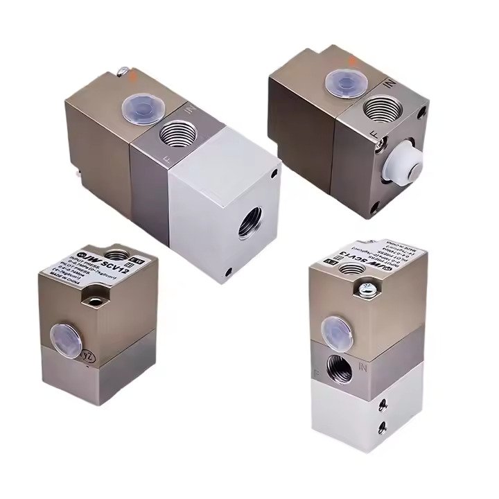 SMC Genuine SCV12-00 and SCV13-02 Three-Way Pneumatic Control Spray Paint Valves New Industrial Color Change Valve