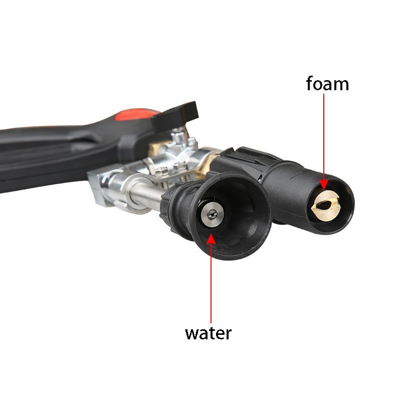 Self-Service Car Wash 2 Way Valve High Pressure Foam Gun and Water Spray Gun Swivel Dual-use Pressure Washer Water Gun