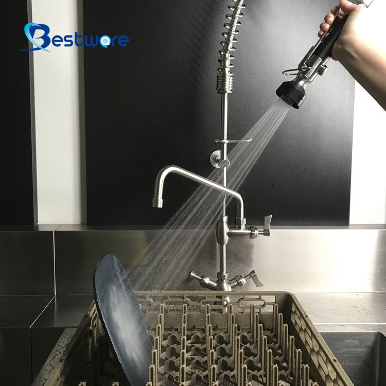Faucets With Pull Down Dishwasher Commercial Kitchen Pre rinse Sprayer