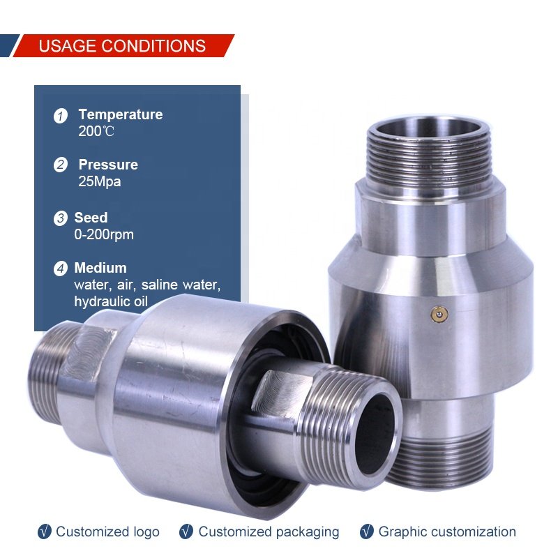 Tower crane spray dust removal 304 stainless steel high-pressure direct 360 degree universal water hydraulic rotary valve