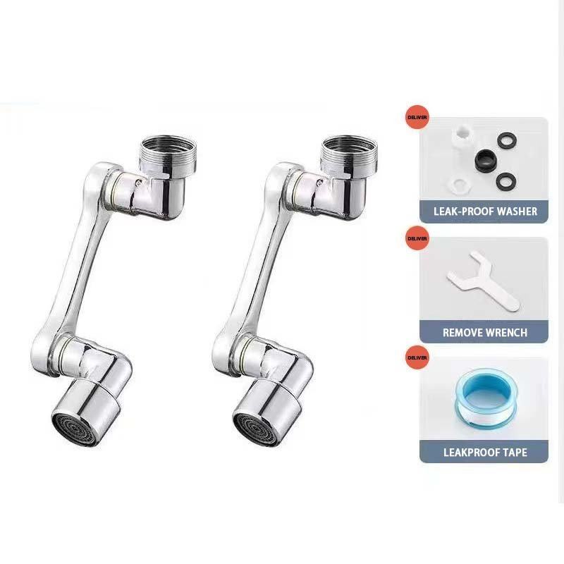 AG Dual Function Face Washing Gargle Faucet Aerator 1080 Degree Rotate Big Angle Spray Scale Aerator