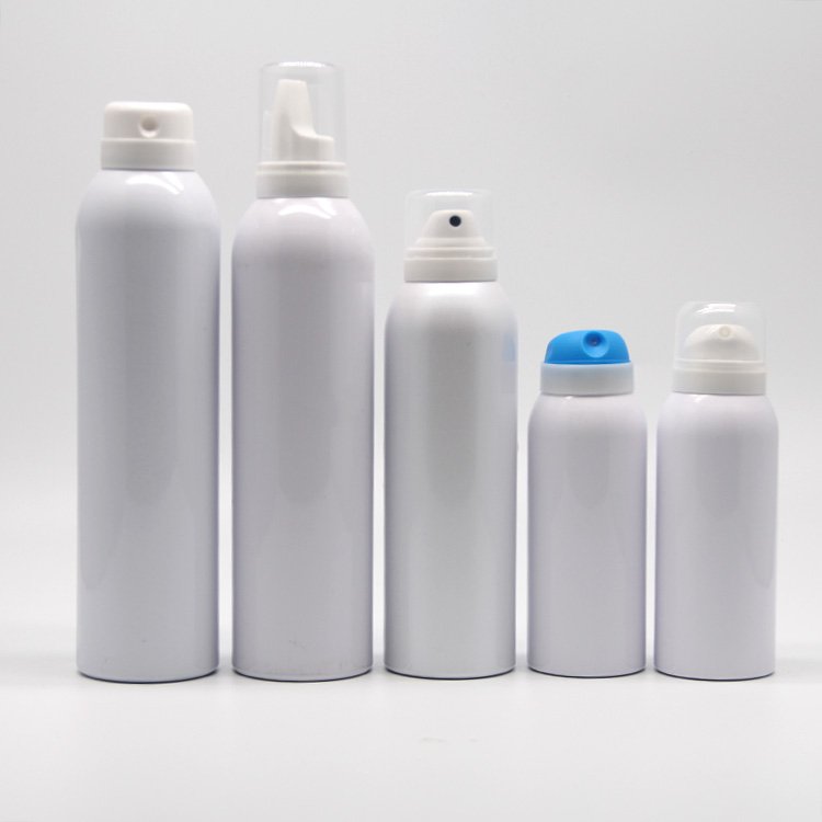Custom logo screw top refillable aerosol cans with gas and solvent