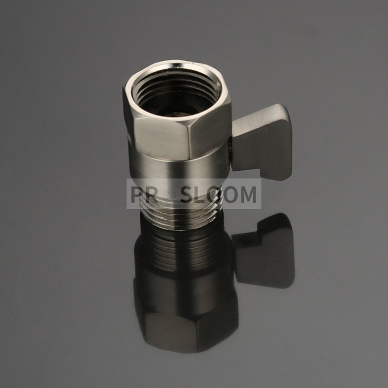 Hot Brass Water Pressure Shut Off Valve 1/2" or 3/8" Spray Nozzle Quick Switch Shower Head Stop Valve