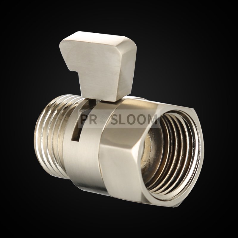 Hot Brass Water Pressure Shut Off Valve 1/2" or 3/8" Spray Nozzle Quick Switch Shower Head Stop Valve