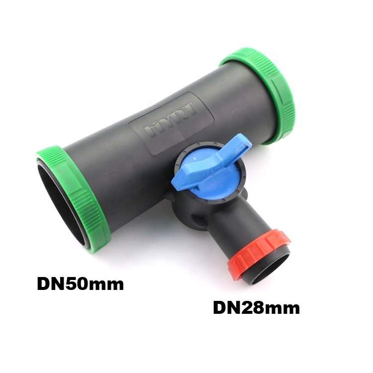 Factory direct sale drip irrigation with micro spray with ball valve 2.5 inch to 1 inch four-way valve micro spray accessories