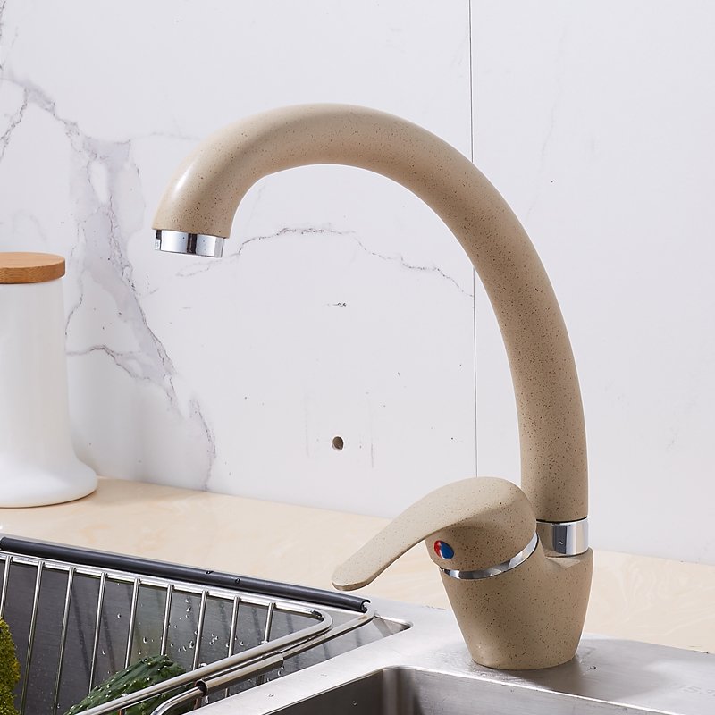 Modern Design Kitchen Sink Mixer Tap Single-Handle Ceramic Valve Deck Mounted High Series Rod Cheap China Faucet Manufacturer