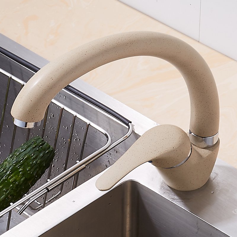 Modern Design Kitchen Sink Mixer Tap Single-Handle Ceramic Valve Deck Mounted High Series Rod Cheap China Faucet Manufacturer