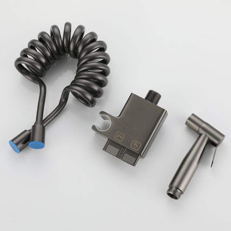 Piano keys Bathroom Bidet toilet spray 304 stainless steel pressure tap woman washer toilet partner one into two Angle valve