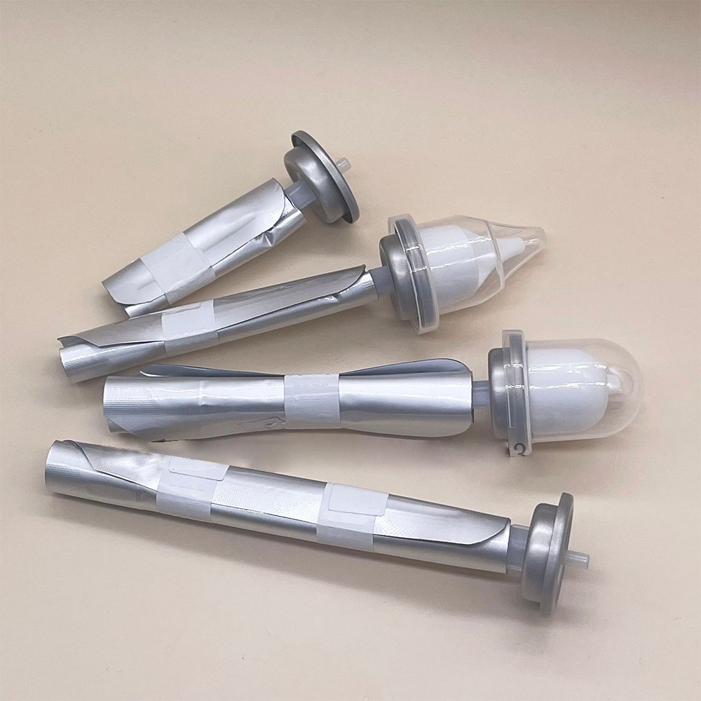 BOV Bag On Valve with Tinplate Mounting Cup Aluminum Bottle Nasal Sprayer Actuator Cans with Bov Binary Packaging