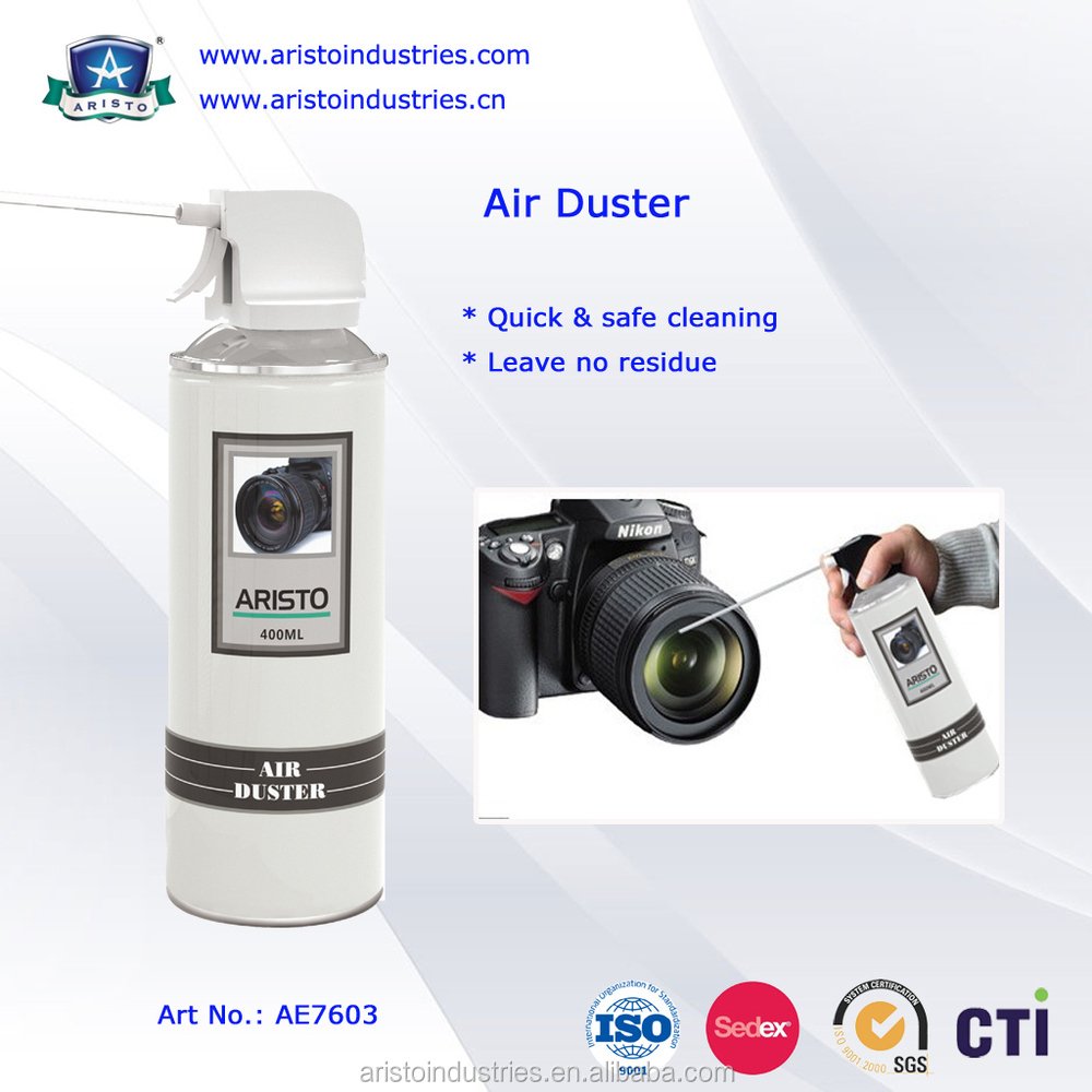 Air duster, Dry Inert Pressurized Gas Air Duster Spray cleaning product 134A 152A gas