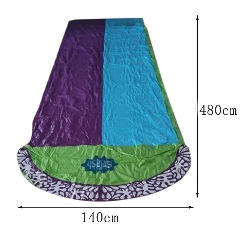 Inflatable kids water slide, outdoor play lawn inflatable water spray kids water slide