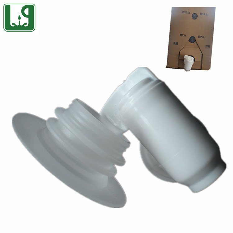 Easy operation PE spout valves for grease bags in box packaging