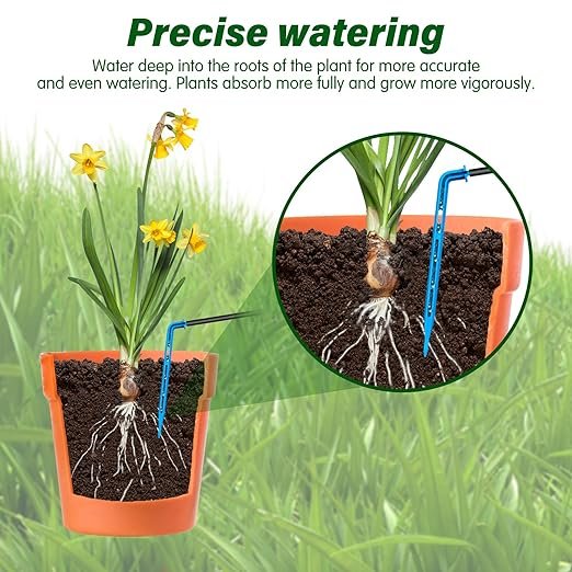 AnseTo Solar Drip Irrigation System Automatic Watering System Plant and Greenhouse drip irrigation irrigation valve 4 inch solar