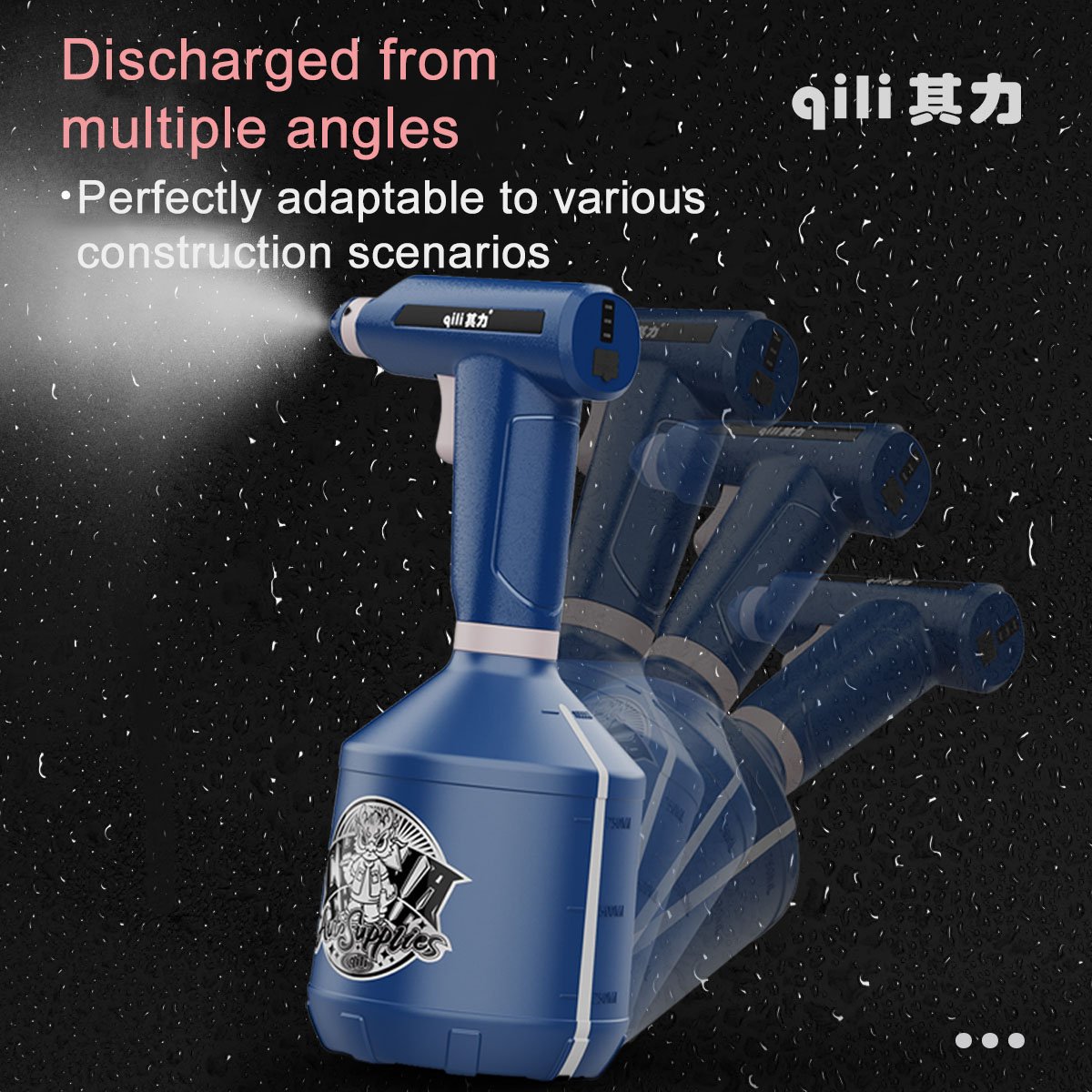 Qili QC33 Factory Wholesale Watering Can with Air Pressure Pump Manual Sprayer Garden Spray Bottle for Window Tint Use