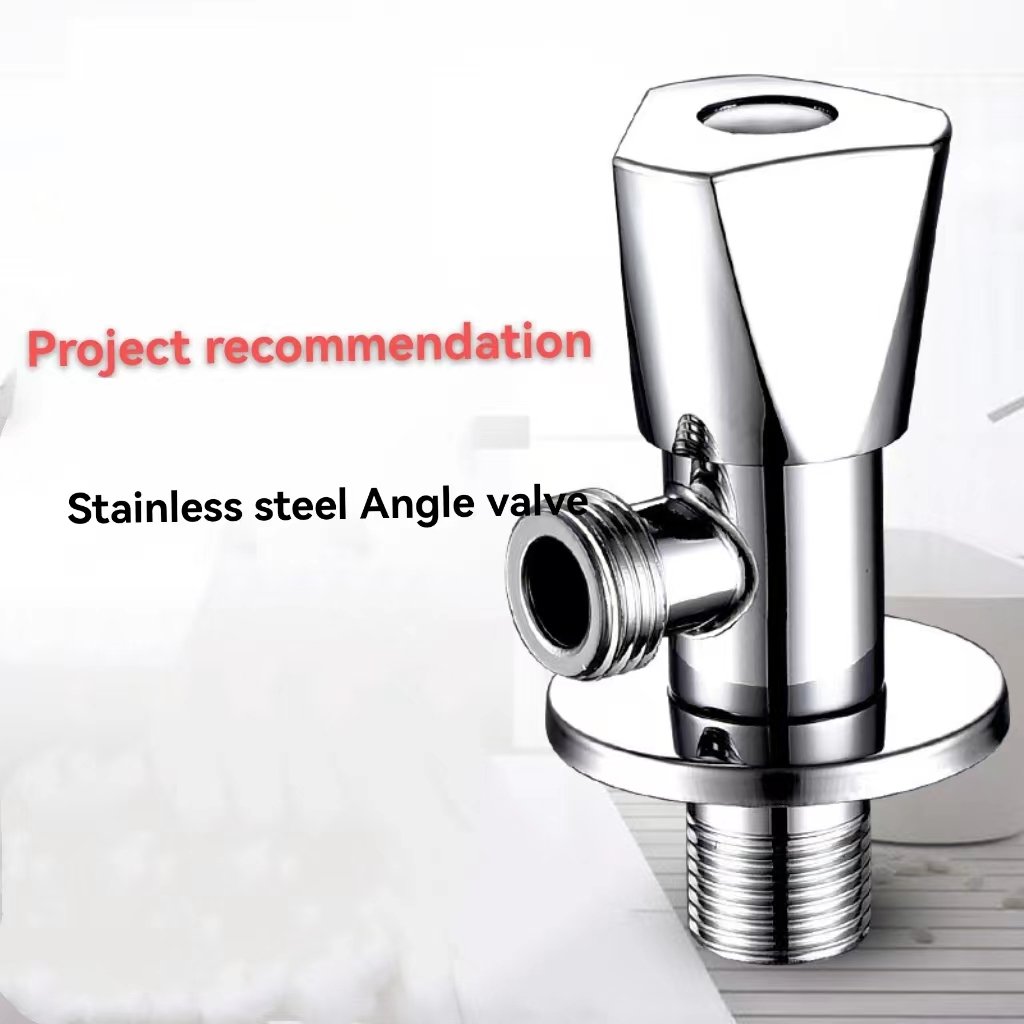High quality hot and cold stainless Steel Bathroom Angle Valve
