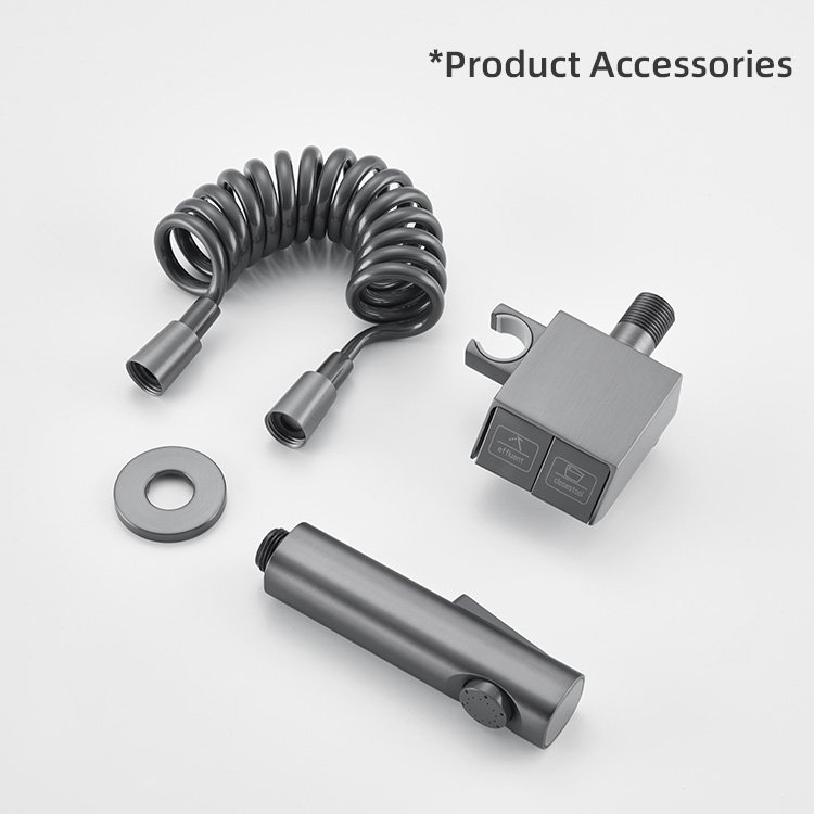 Kidolux Spray Gun Nozzle Toilet Toilet Water Gun Flusher Household Booster Explosion-proof 2 Inlet And Outlet Angle Valve