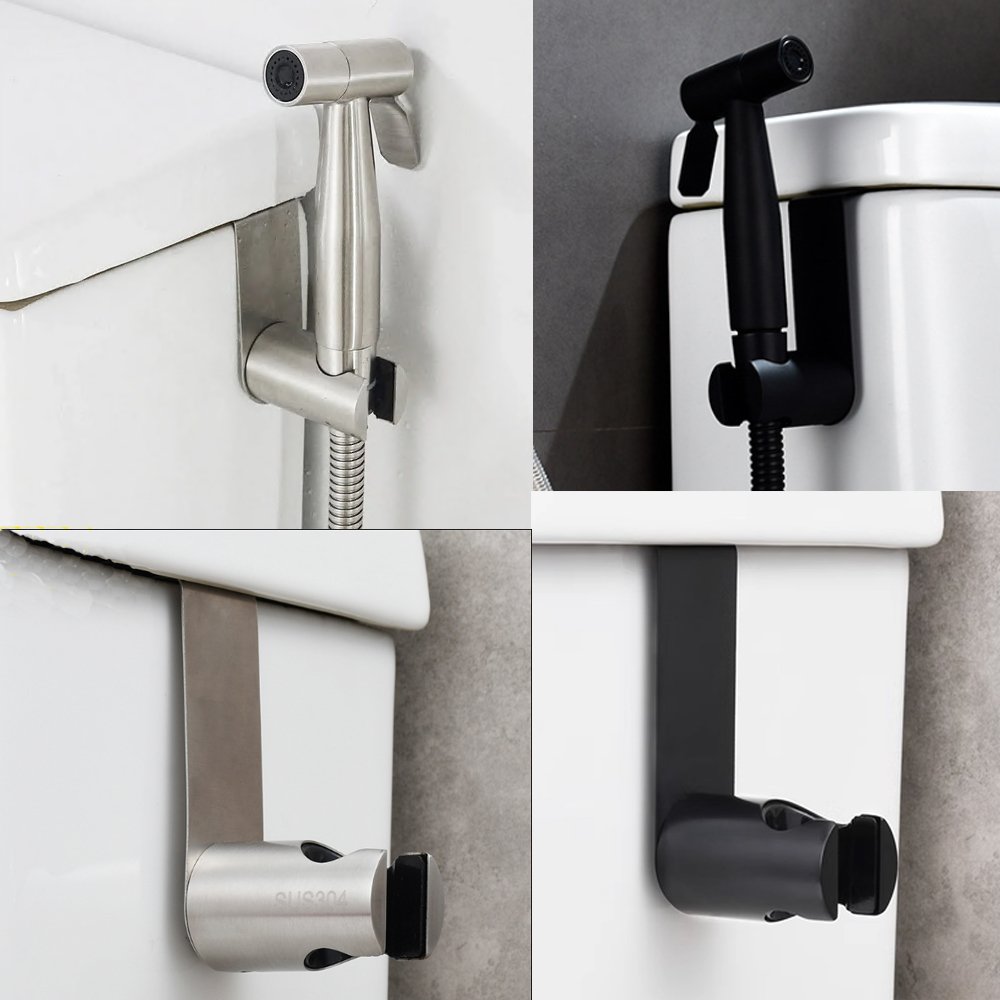 Stainless Steel Personal Hygiene Pet Bathing Spray Gun with 3 Way Valve Bathroom Washing Set Handheld Bidet Toilet Sprayer Kit