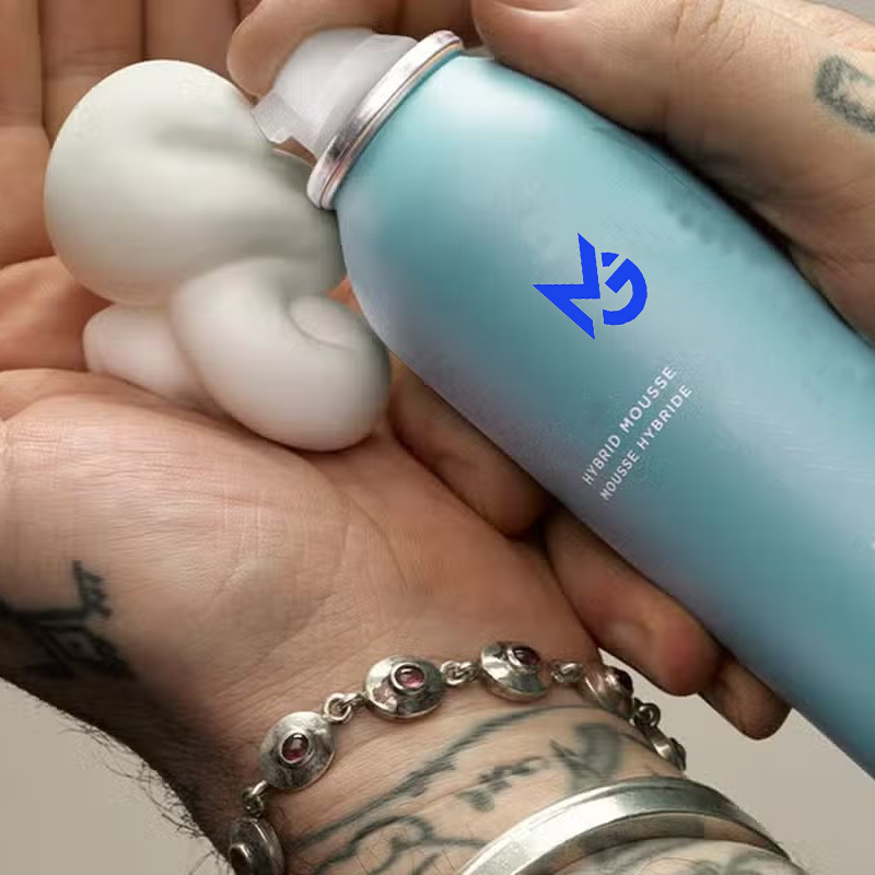 Custom Private Label Empty Aerosol Can With Valve And Actuator For Hair Shaping Lace Hair Foam Mousse Spray