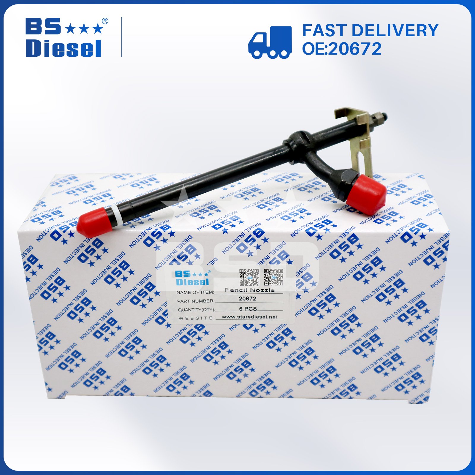 Wholesale Price Diesel Injector Nozzle A138323 A76193 Pencil Fuel Injector 20672 For New Case Tractor