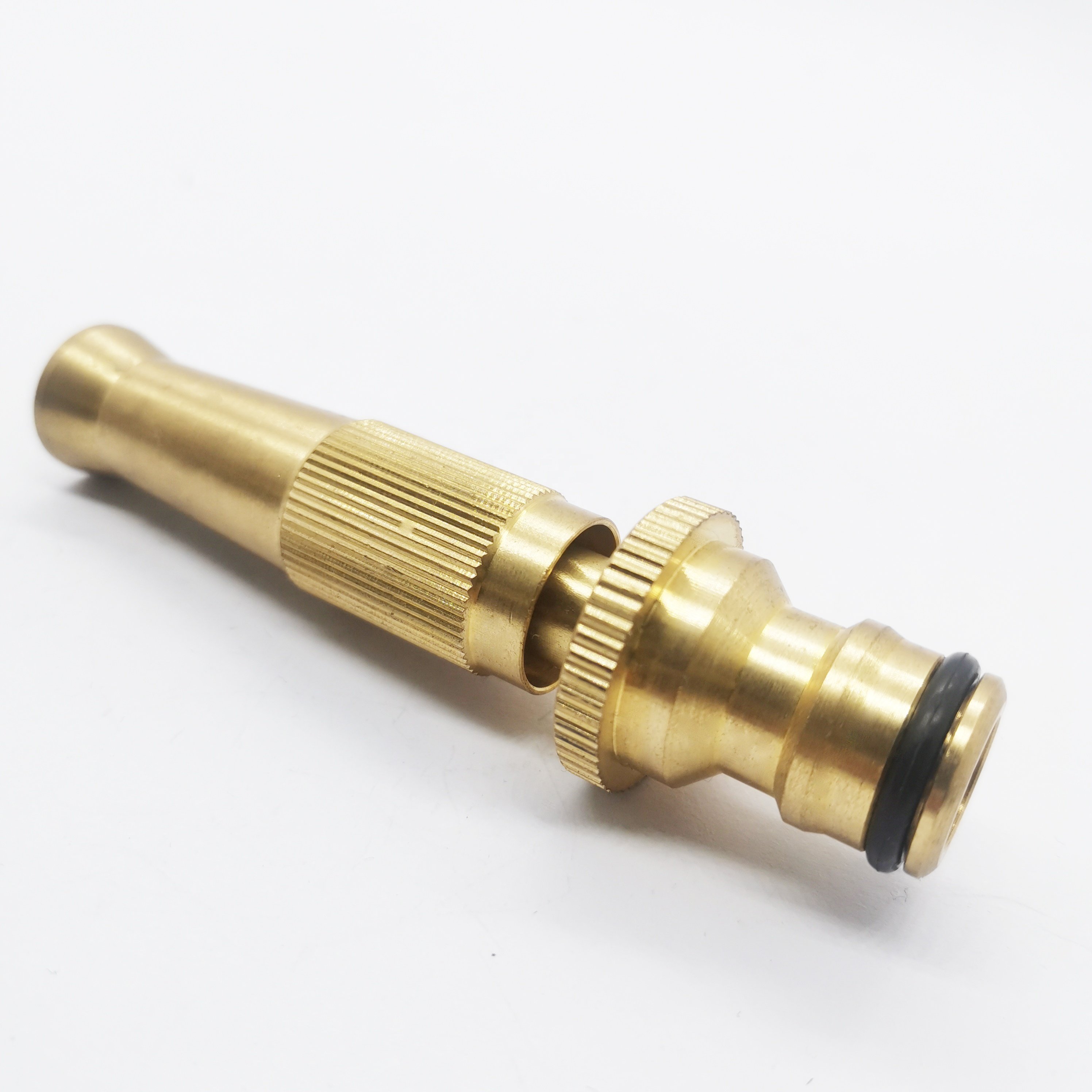 Green Valve high quality Garden Tool Brass Spiral Nozzle Garden Hose Spray Nozzle