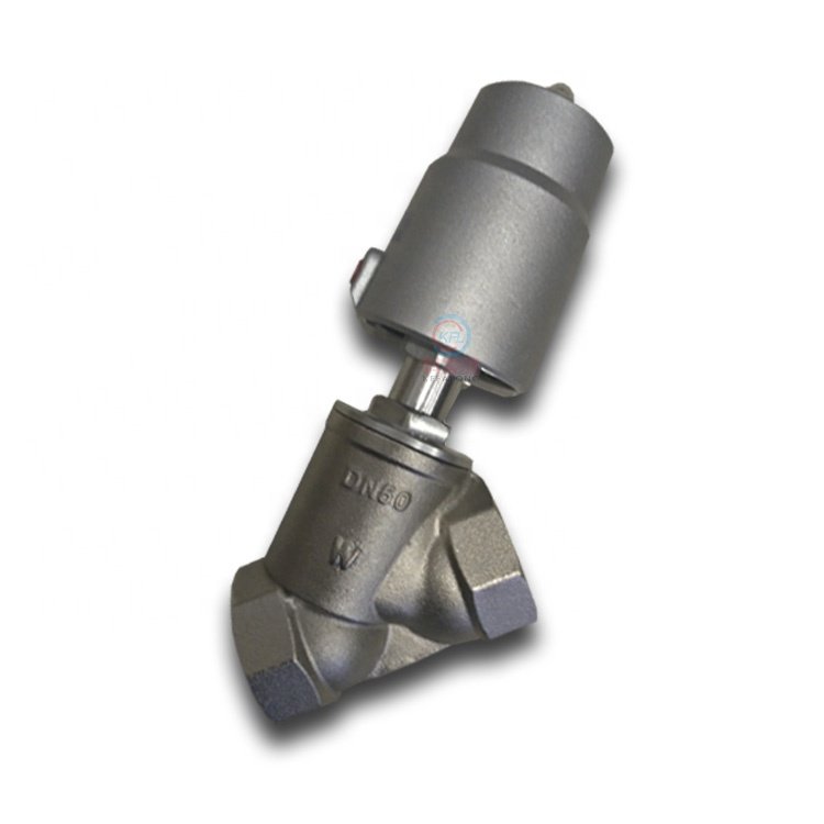 Industrial automatic washing machine inlet valve steam valve pneumatic angle seat valve