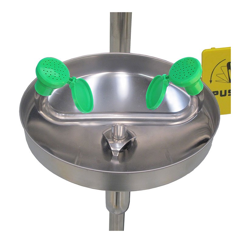 High quality polished combinationlaboratory safety shower with eye wash station