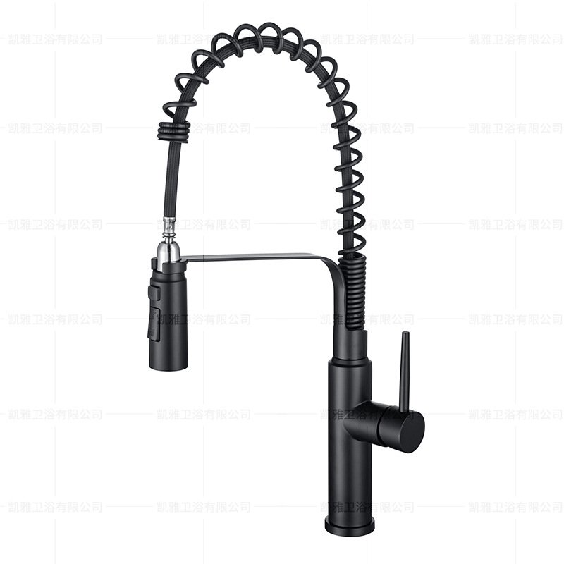 Modern Stainless Steel Kitchen Faucet Custom High Quality Pull out Spray Deck Mounted Ceramic Valve Core Hot-selling for Hotels