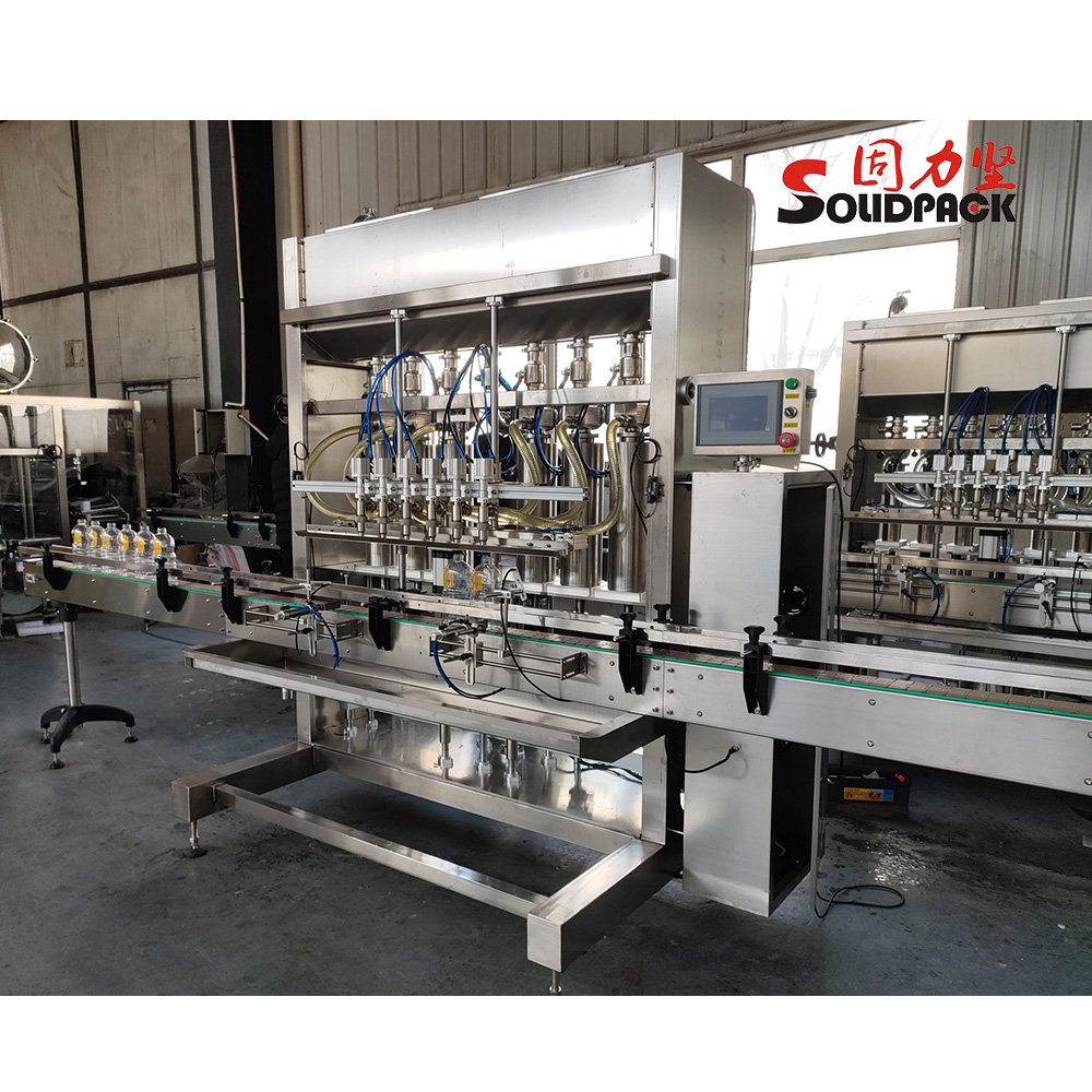 Solidpack full auto jar tomato processing plant pneumatic paste honey filling line