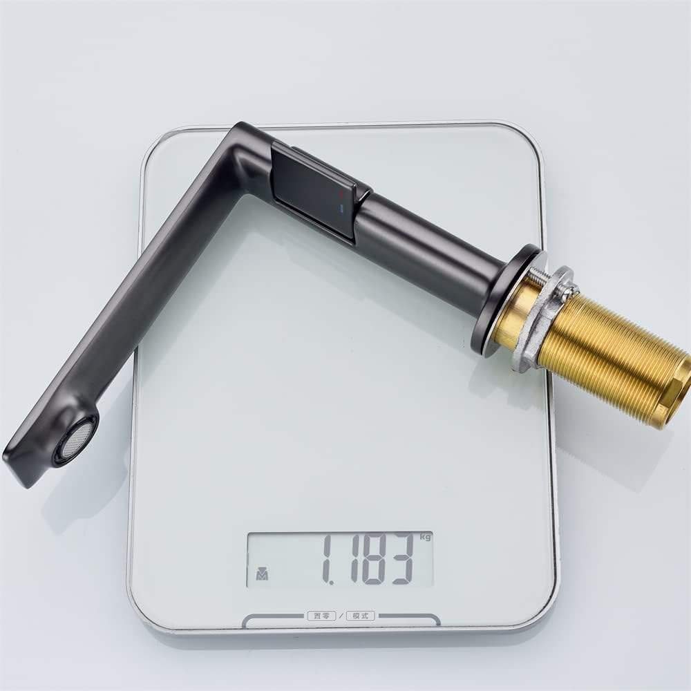 New Modern Brass Cold Hot Water Bathroom Wash Basin Tap Rose Gold Ceramic Valve Polished Single Handle Basin Sink Faucet