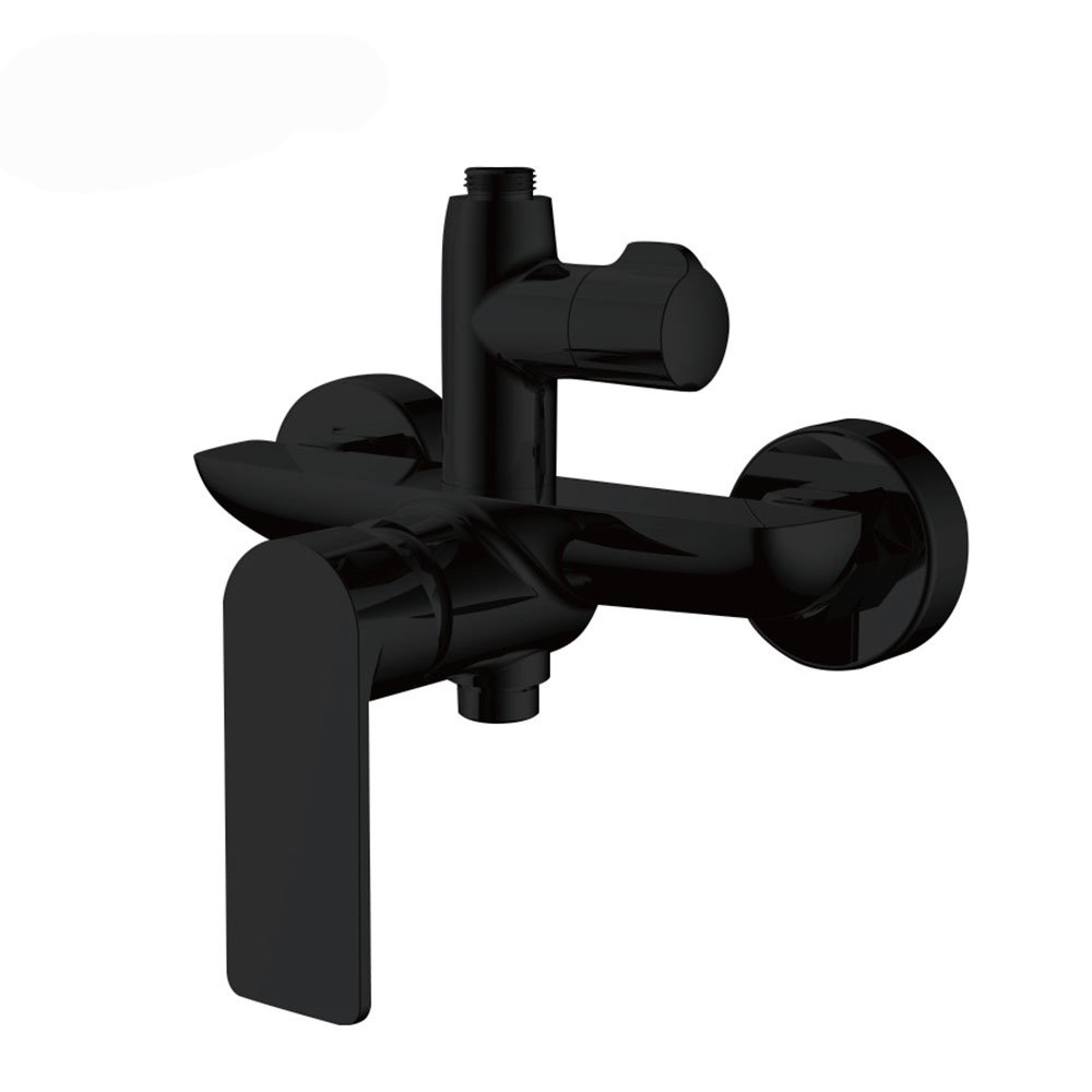Luxury bathroom shower column brass shower faucet exposed wall mounted shower set