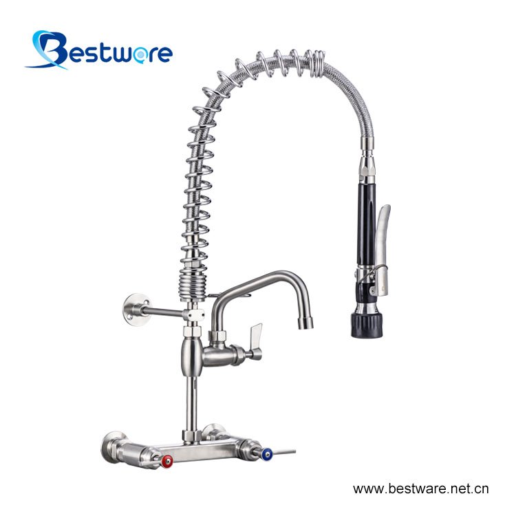 Pull Out Sink Mixer Kitchen Pre Rinse Wall Mounted Water Sink Basin Mixers Taps