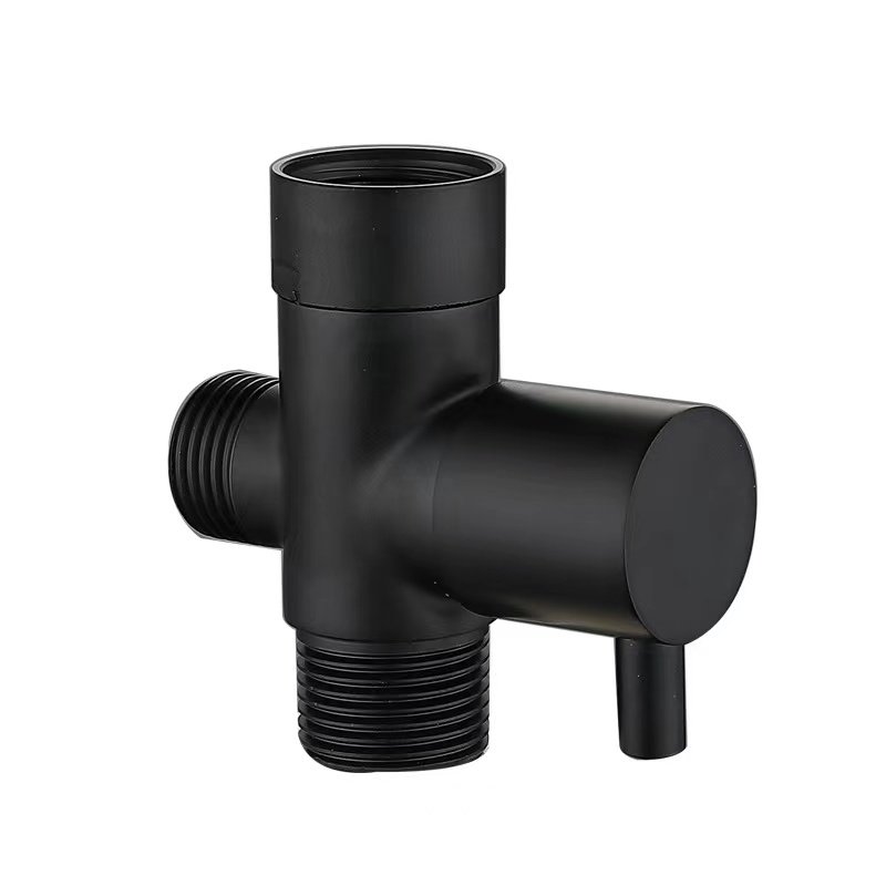 Matte Black Bidet Spray Handheld Sprayer Bathroom Faucet Mixer with T-valve