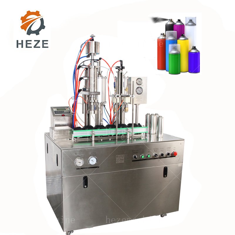 Factory Direct Sale Aerosol Gas Filling Machine Semi Auto Aerosol Filling Machine