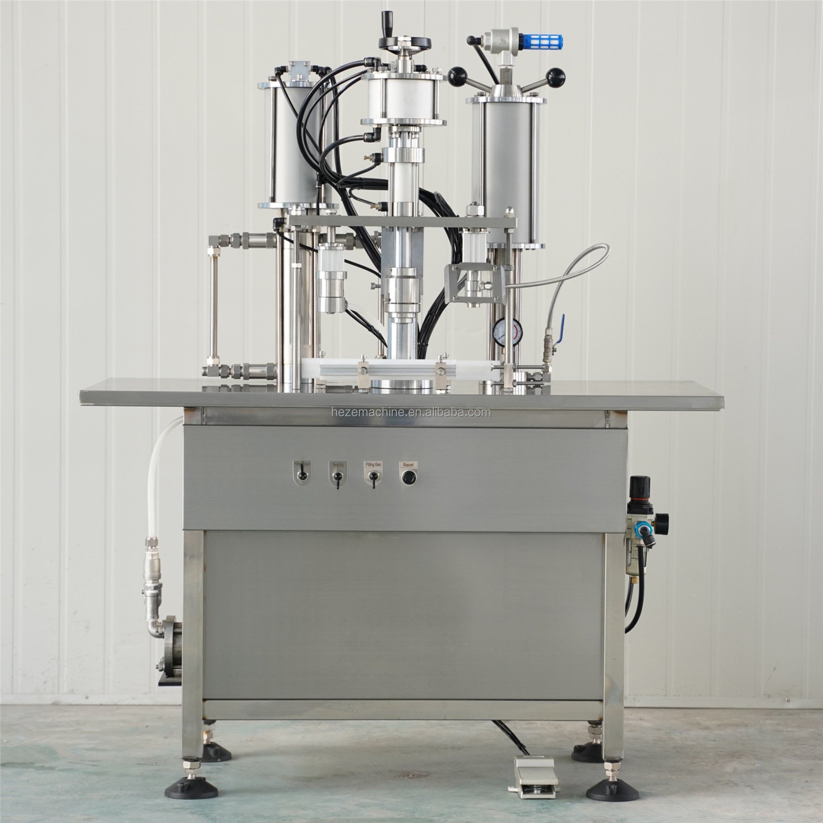 Factory Direct Sale Aerosol Gas Filling Machine Semi Auto Aerosol Filling Machine
