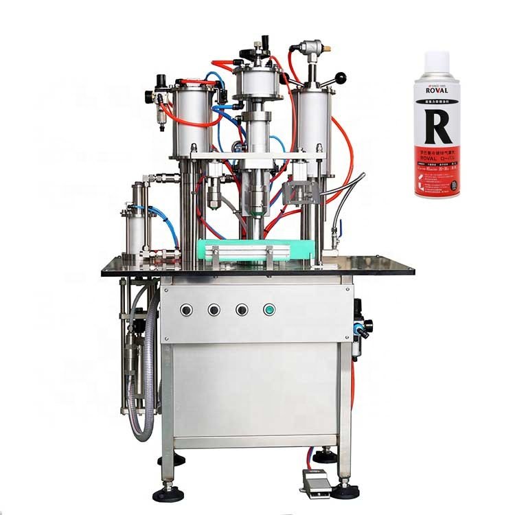 Factory Direct Sale Aerosol Gas Filling Machine Semi Auto Aerosol Filling Machine