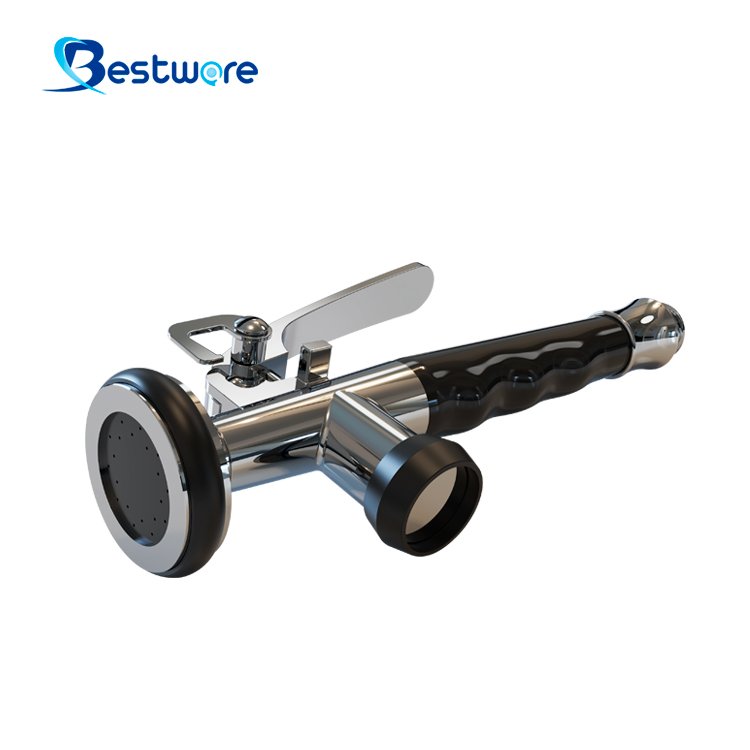 Hot Cold Commercial Dishwasher Deck Mount Stainless Steel Economic Pre Rinse Kitchen Faucet
