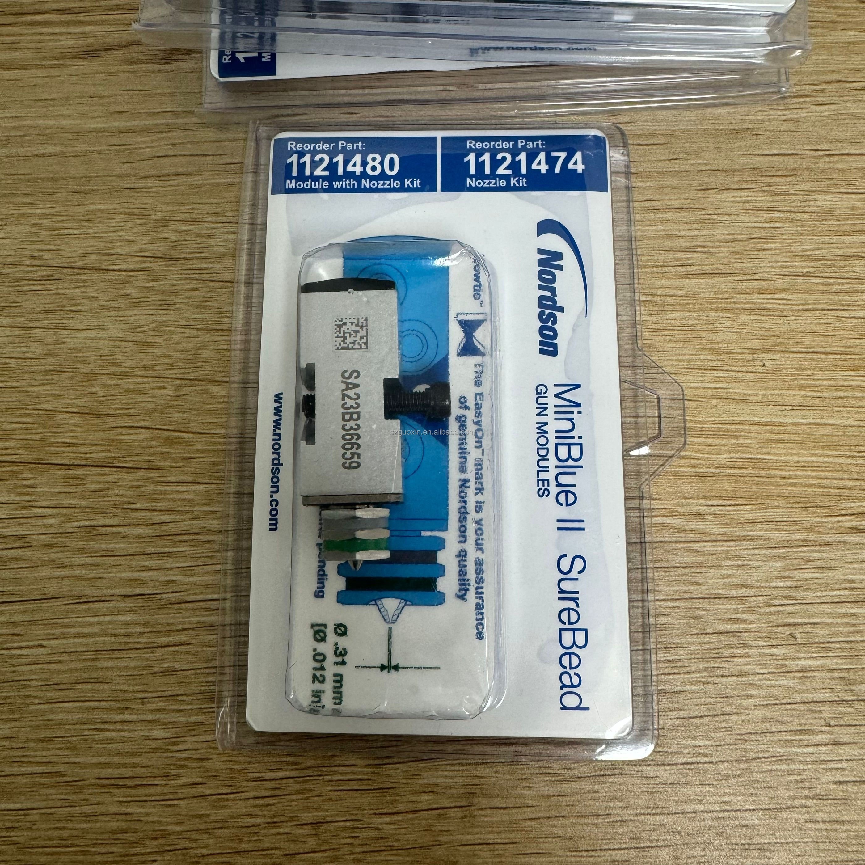 USA brand Nordson 1121803 USA brand Solid Blue Hot Melt Dispensing Guns 1121480 gun modules with nozzle kit